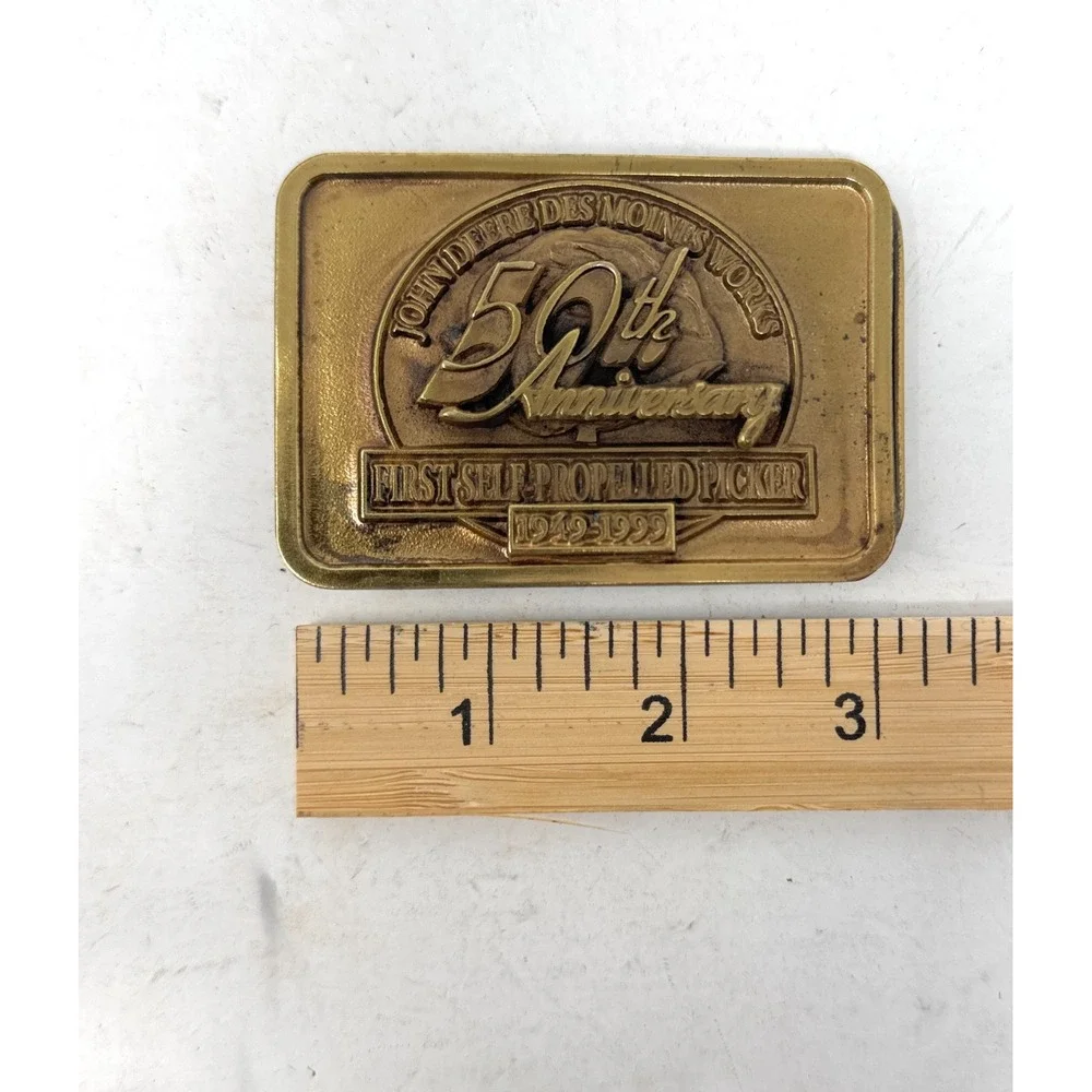 JOHN DEERE Belt Buckle 50th Anniversary Self-Propelled‎ 1999 62 of 1000